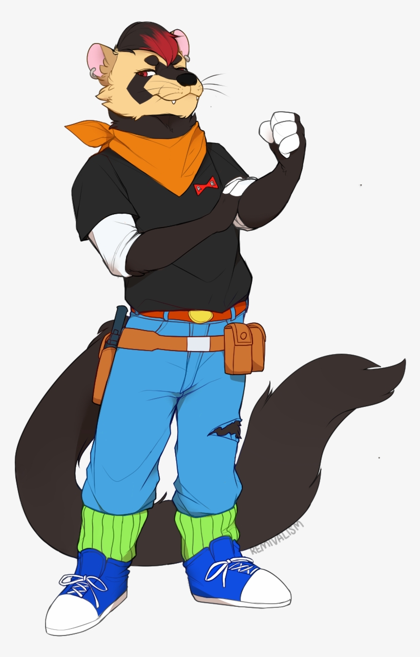 [c] Android 17 Bandit By Remivalism - Cartoon, transparent png