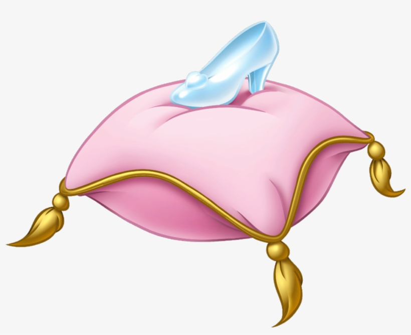 Glass Slipper Render - Cinderella Shoe On Pillow, transparent png