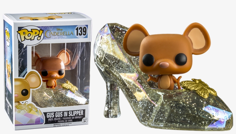 Gus Gus In Clear Glitter Slipper Pop Vinyl Figure - Funko Pop Gus Gus In Slipper, transparent png