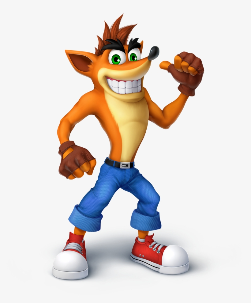 Crash Smashified - Crash Bandicoot Smash Bros Ultimate, transparent png