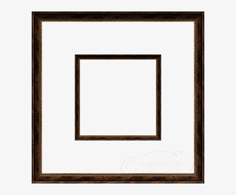 Picture Of Rustic Brown And Gold - Picture Frame, transparent png