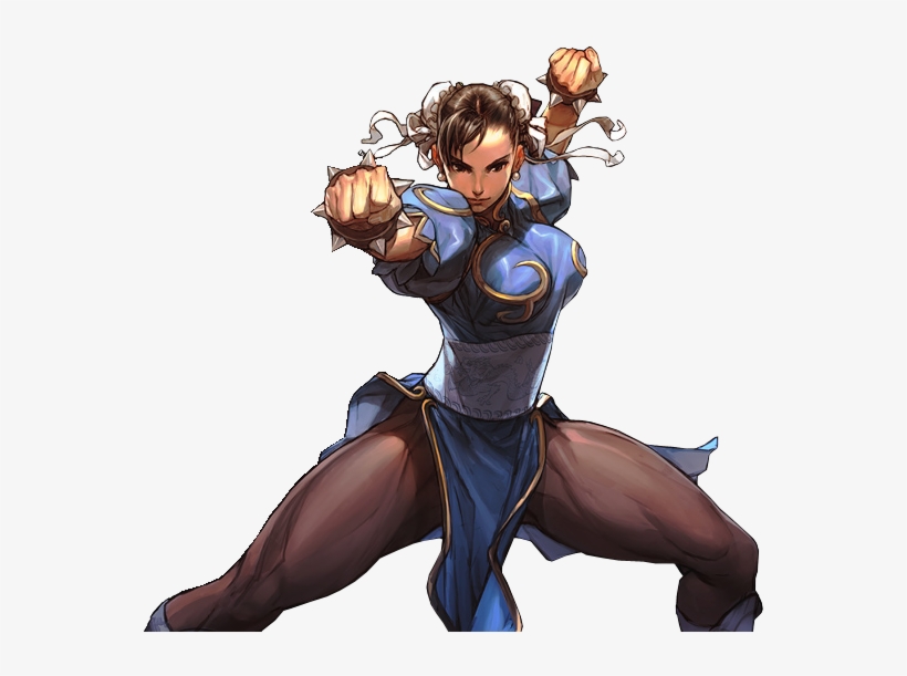 Dem Chun Li Thighs - Chun Li Fighting Stance, transparent png