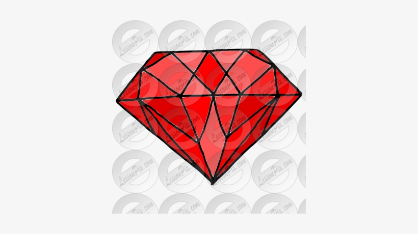 Diamond Clipart Ruby - Ruby Clipart, transparent png