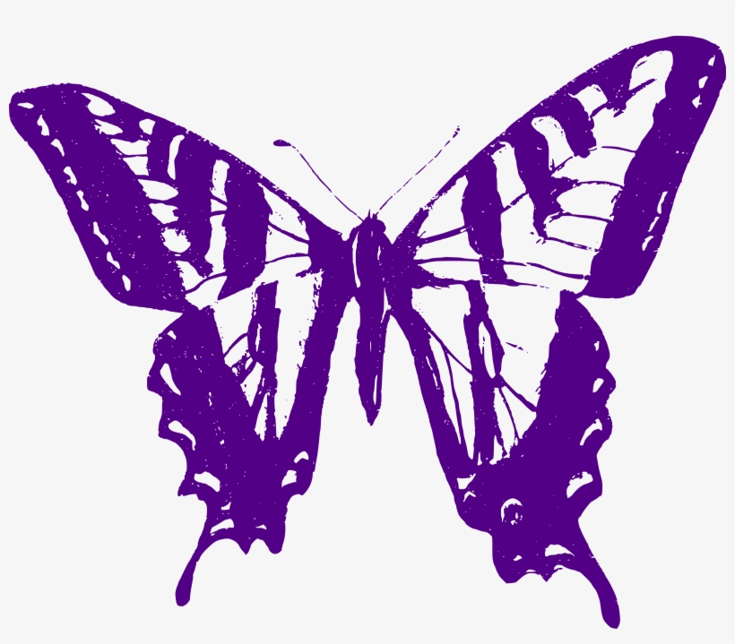 Big Image - Purple Butterfly Png, transparent png