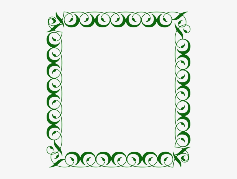 Border Frame Png Transparent Image - Green Border For Certificate, transparent png