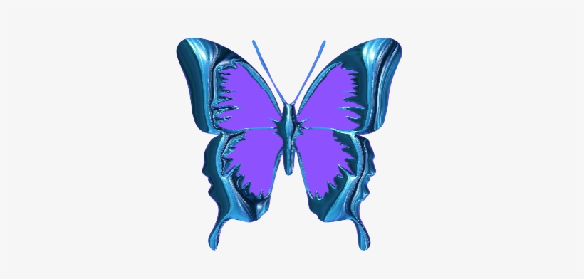 Butterfly Clipart ~ Jewels Art Creation - Purple And Blue Butterfly Clipart, transparent png