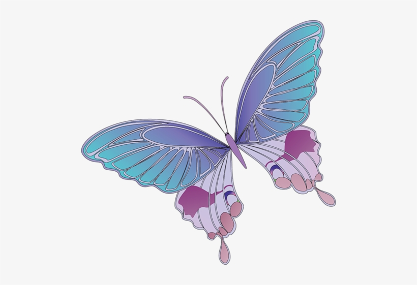 Purple Butterflies Cartoon, transparent png