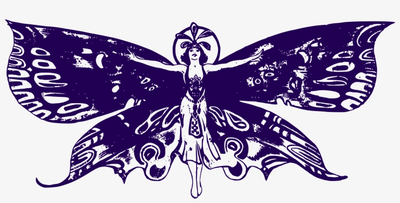 This Free Icons Png Design Of Flying Butterfly Woman, transparent png