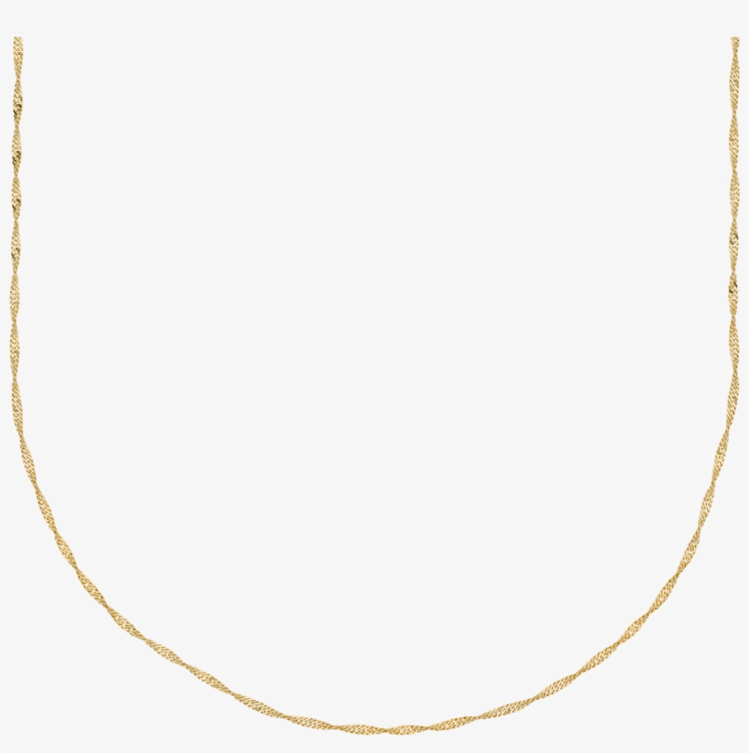 Twisted Rope Chain, 14k Yellow Gold - Necklace, transparent png