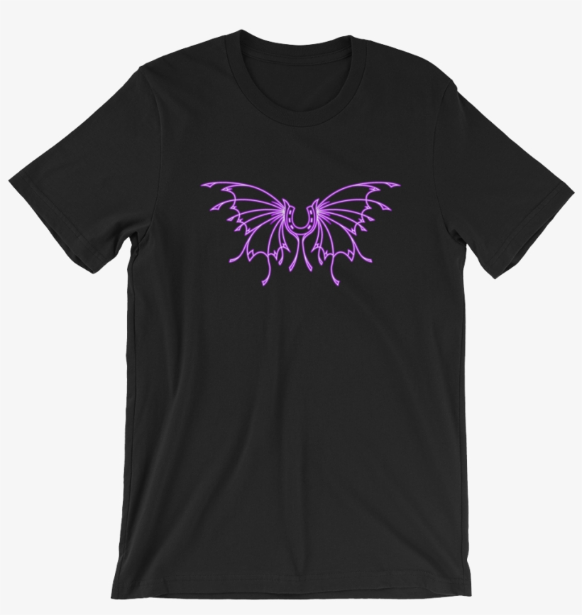 Purple Butterfly Horseshoe Tee - Intelligence Is The Ability To Adapt To Change T-shirt, transparent png