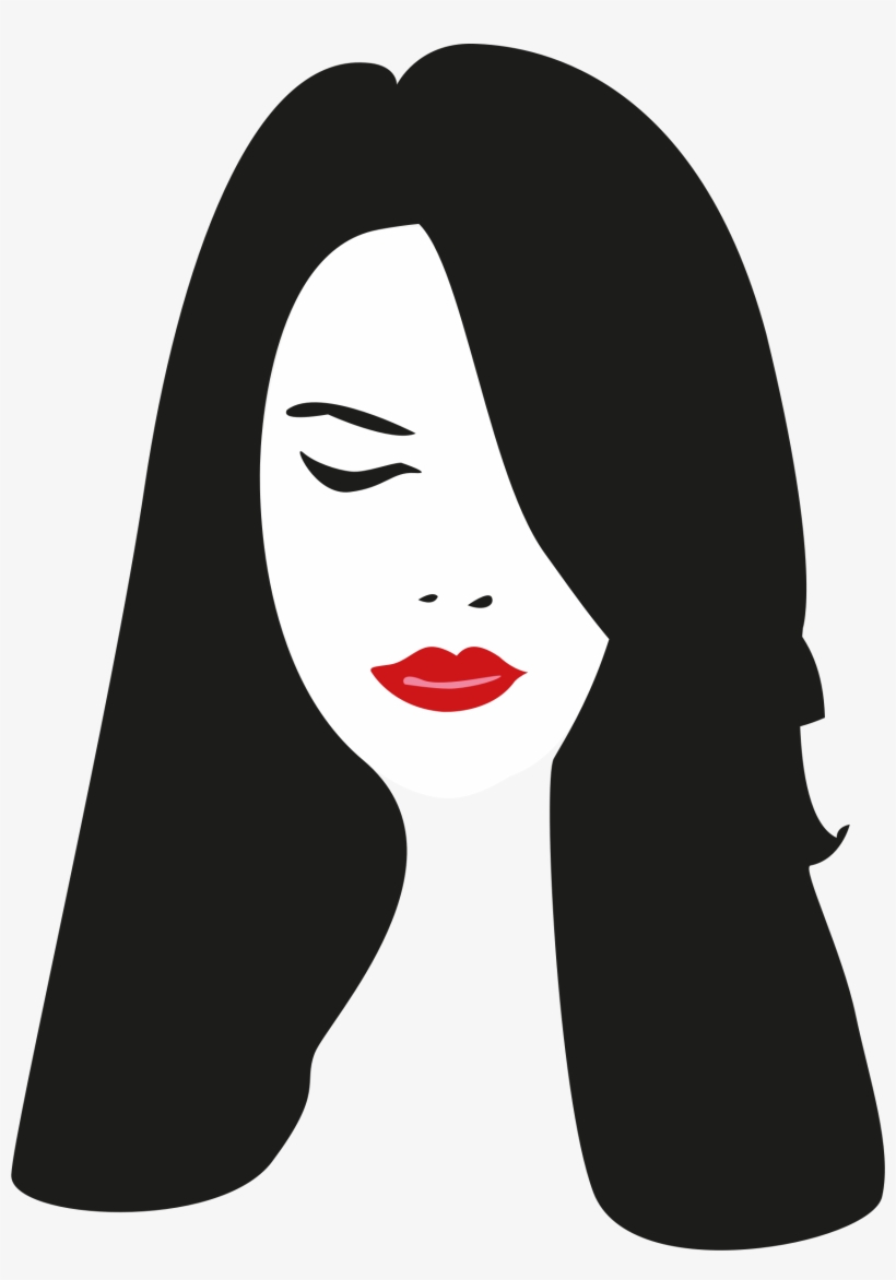 This Free Icons Png Design Of Closed Eyes Woman Portrait, transparent png