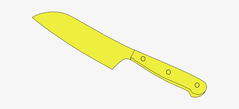 This Free Clipart Png Design Of Chef Knife Yellow, transparent png