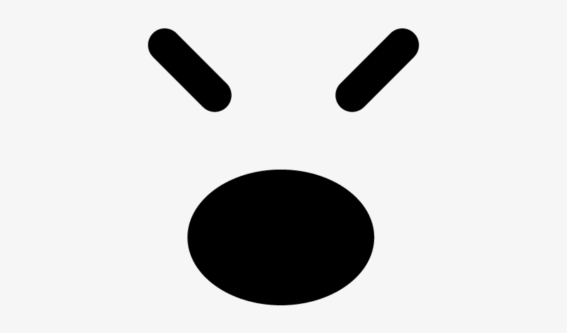 Emoticons Square Face With Closed Eyes And Opened Mouth - Chinese Eyes Png, transparent png