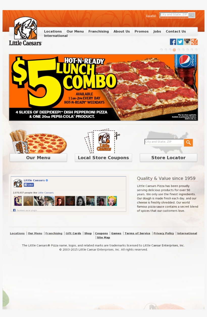 Little Caesars Competitors, Revenue And Employees - Flyer, transparent png
