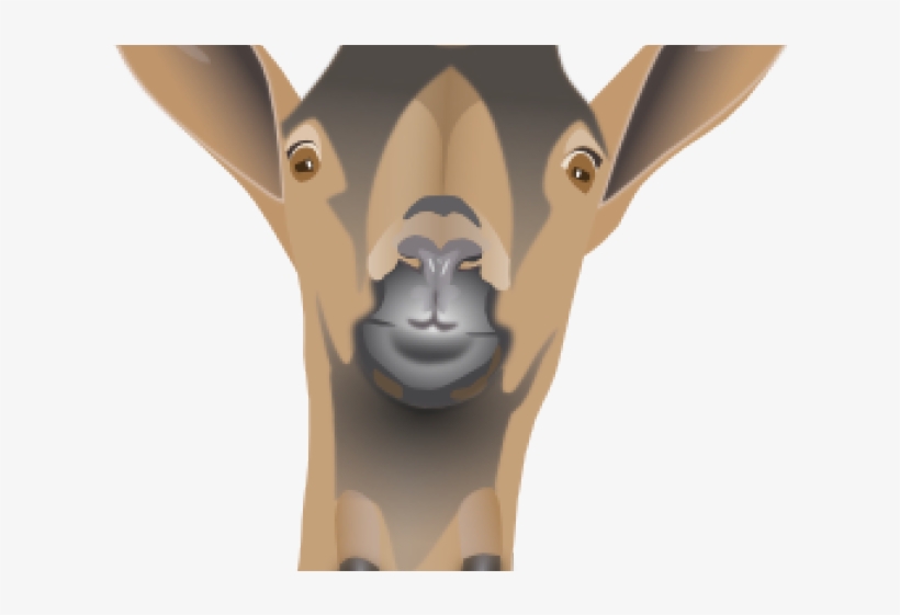 Goat Face Cliparts - Goat Head, transparent png