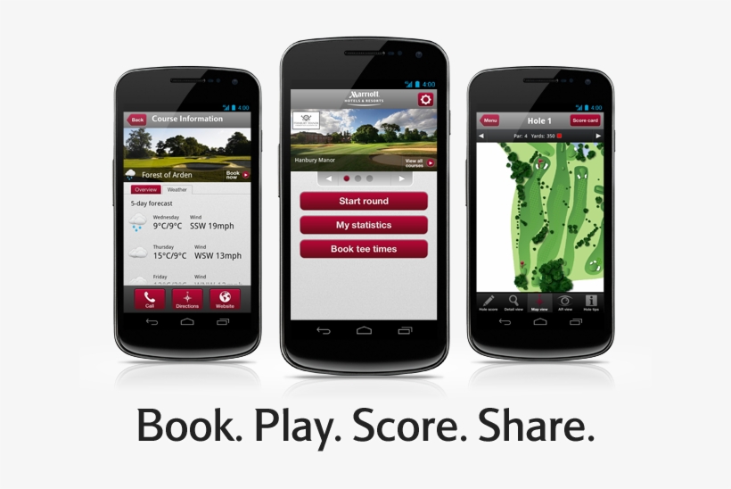 Golf App On Mobile Phones - Mobile Phone, transparent png