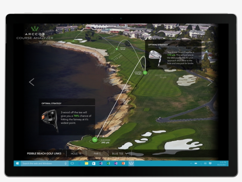 Arccos Teams With Microsoft On New Golf Course Analyzer - Golf, transparent png