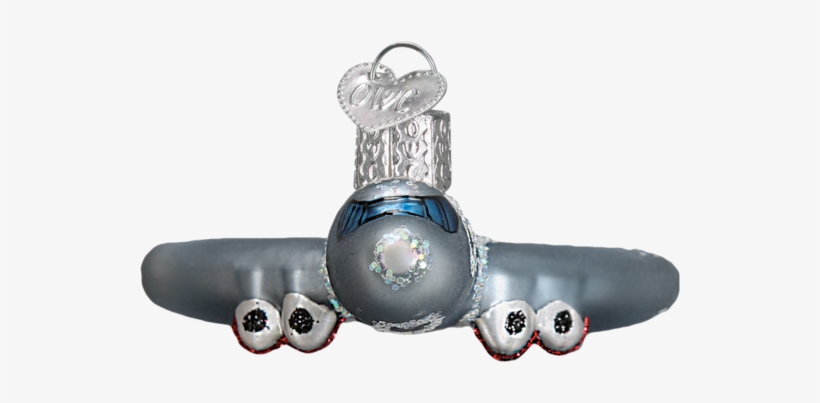 Old World Christmas Passenger Plane Glass Christmas - Old World Christmas Flopsy Glass Blown Ornament (white), transparent png