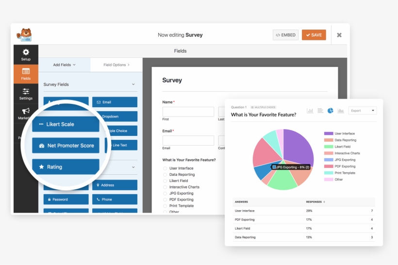 Wpforms Survey Plugin Demo - Plug-in, transparent png
