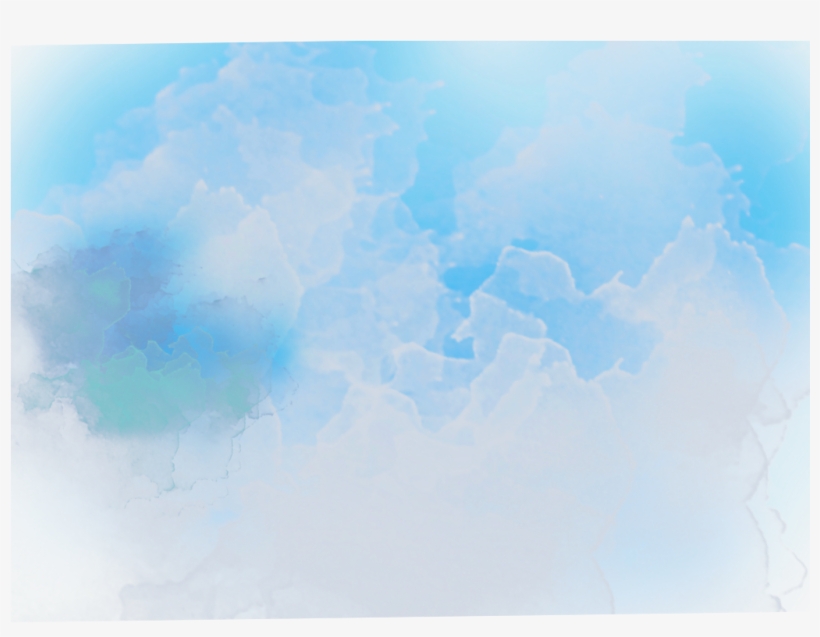 Ftestickers Watercolor Background Clouds Teal Blue, transparent png