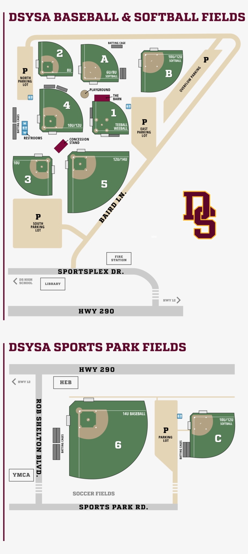 Behind Heb And Next To The Dsysa Soccer Fields - Diagram, transparent png