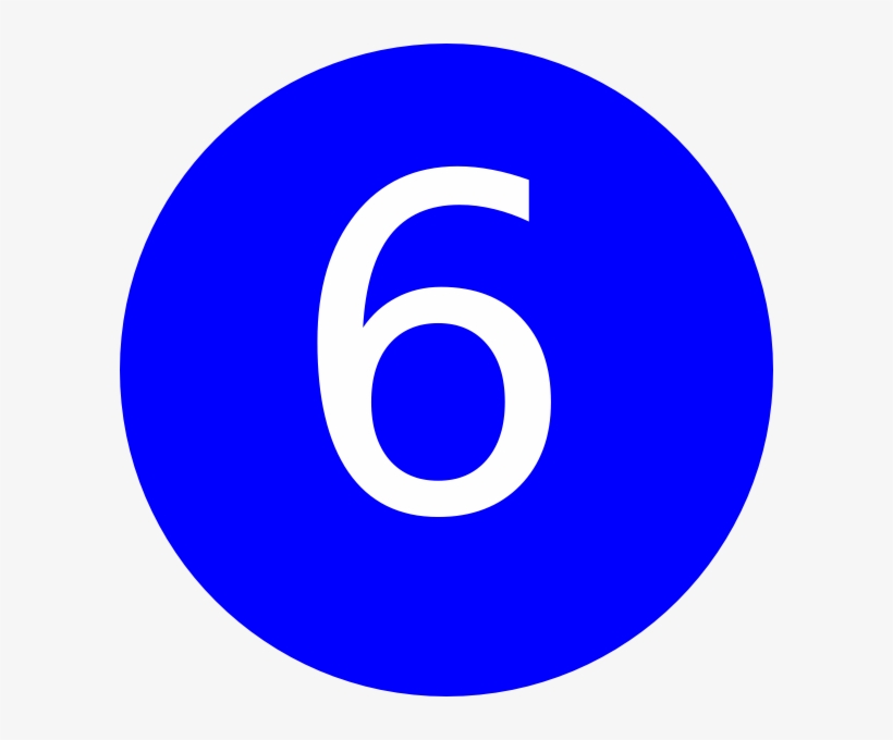 Number 6 Clipart, transparent png