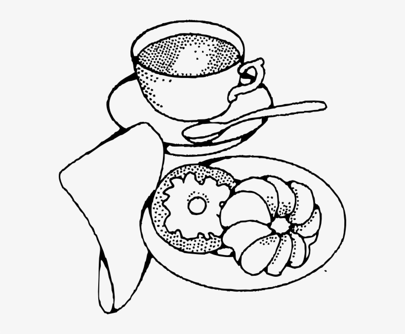 Biscuit Clipart Pastry - Pastries Black And White, transparent png
