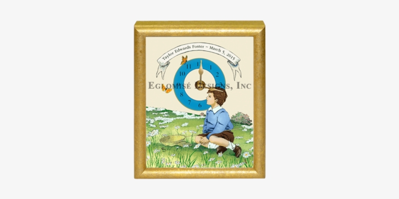Eglomise Designs Little Boy Clock - Illustration, transparent png