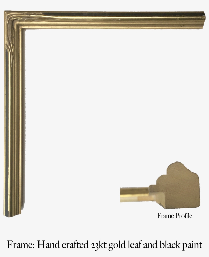 Hand Carved Gold Gilded Frame For Fine Art Prints - Key, transparent png