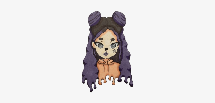 Girl With Purple Hair - Anime, transparent png