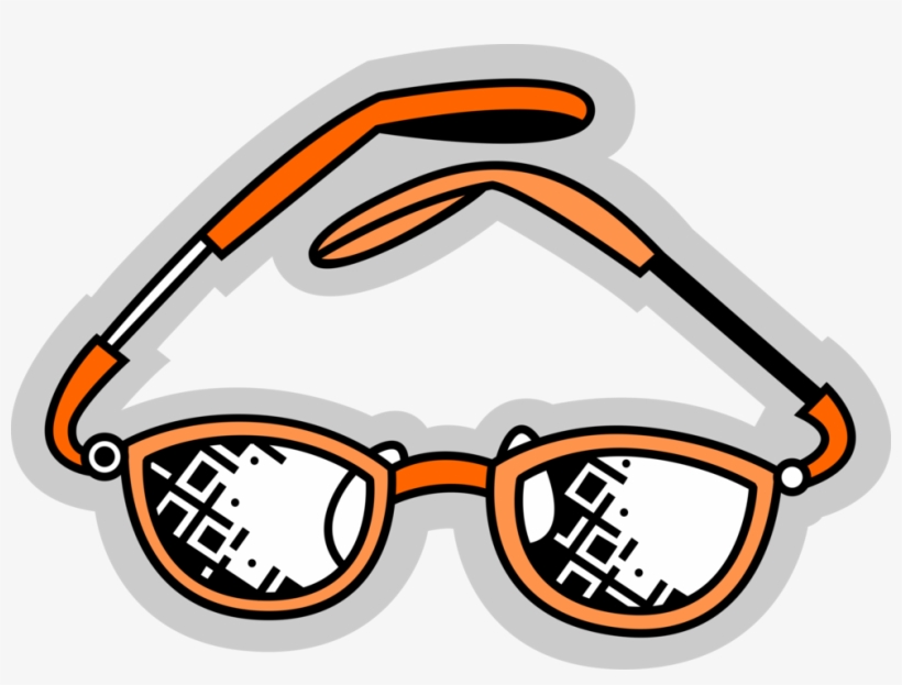 Vector Illustration Of Reading Glasses Eyeglasses To - Openclipart, transparent png