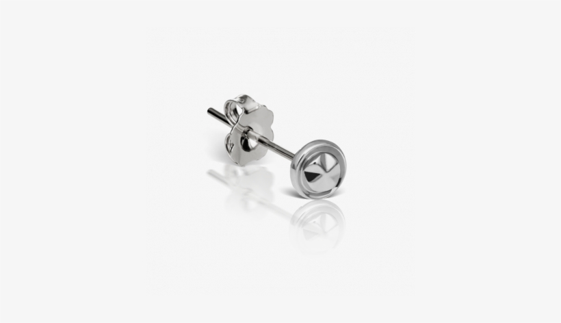 "x Marks The Spot" Traditional Earstud - Cubic Zirconia, transparent png