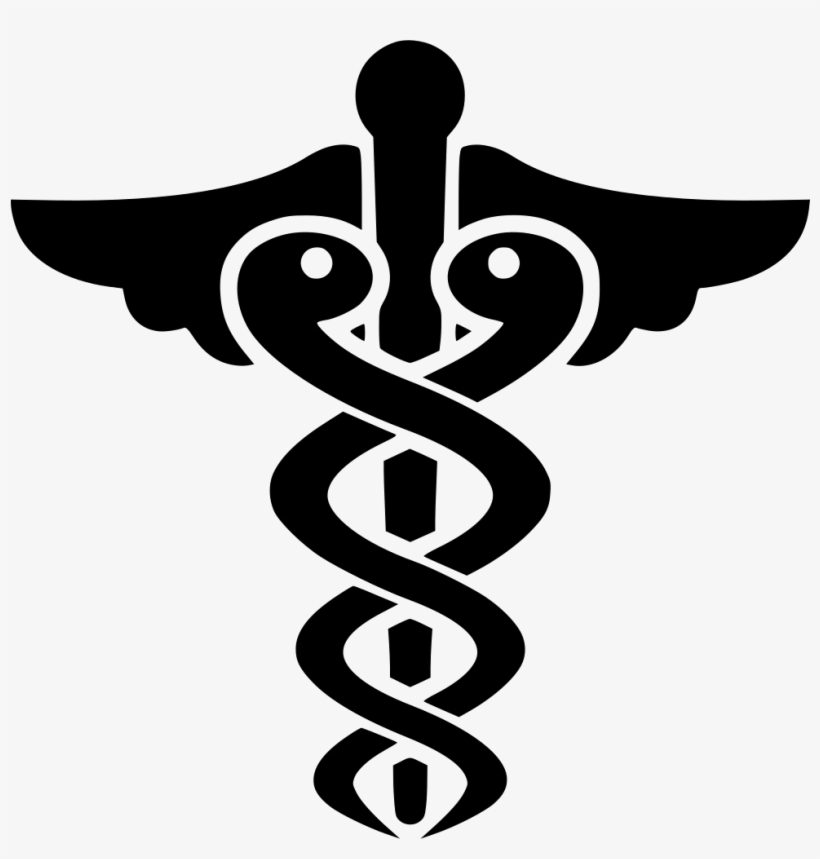Caduceus Health Healthcare Asclepius Svg Png Icon Free - Medicine, transparent png