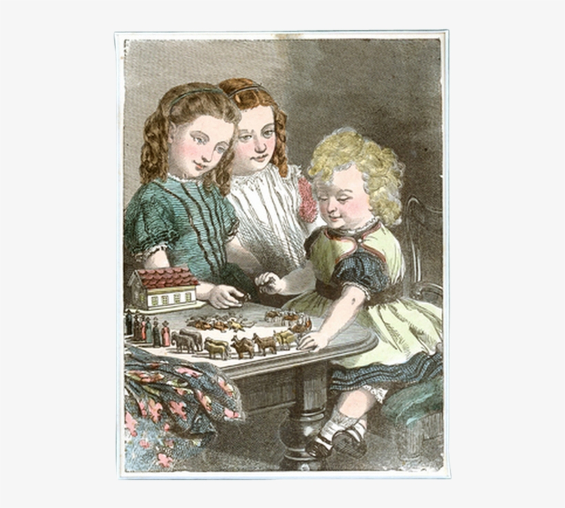 Noah's Ark Engraving Featuring Children Playing, - Child, transparent png