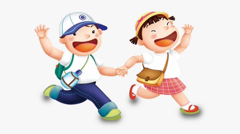 Hand Painted Cartoon Children Playing Decoratives - My Big Phonic Book - Ii, transparent png