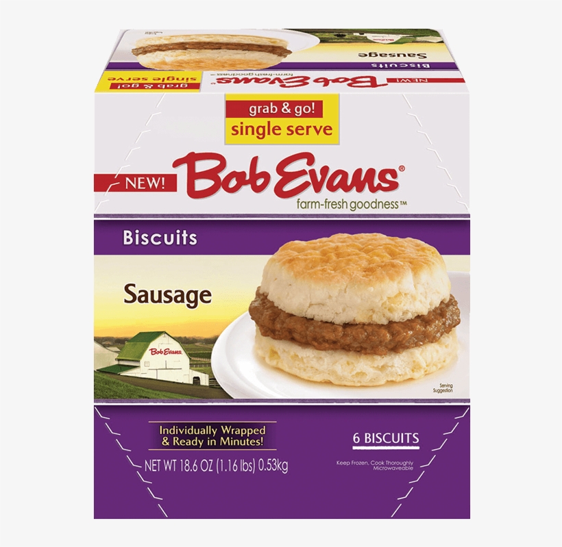 Bob Evans Sausage Biscuits 6 Ct Box 1000x1000 PNG Download PNGkit