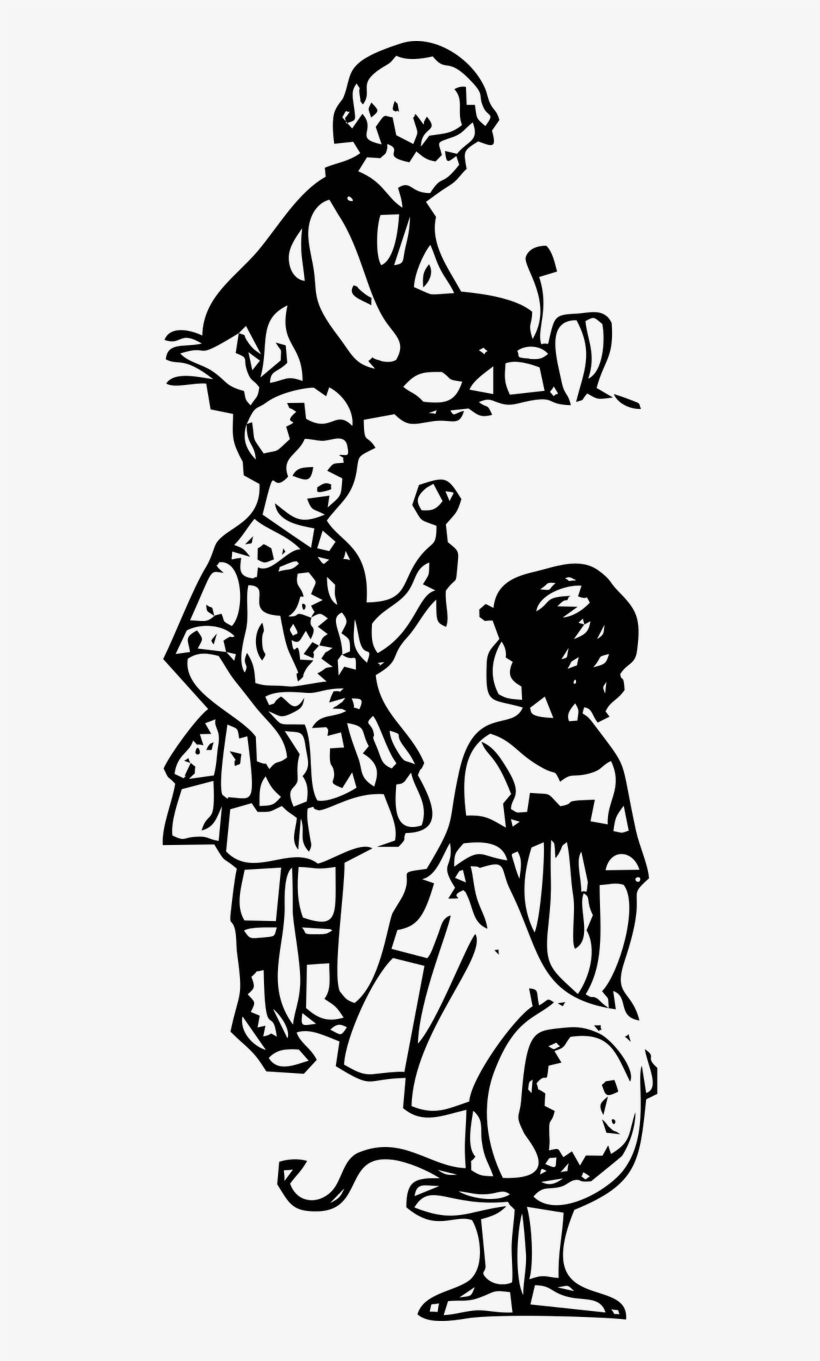 Children Playing Vintage - Child, transparent png