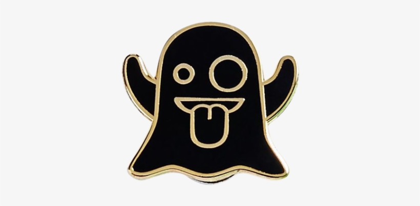 Ghost Emoji Pin - Jewellery, transparent png