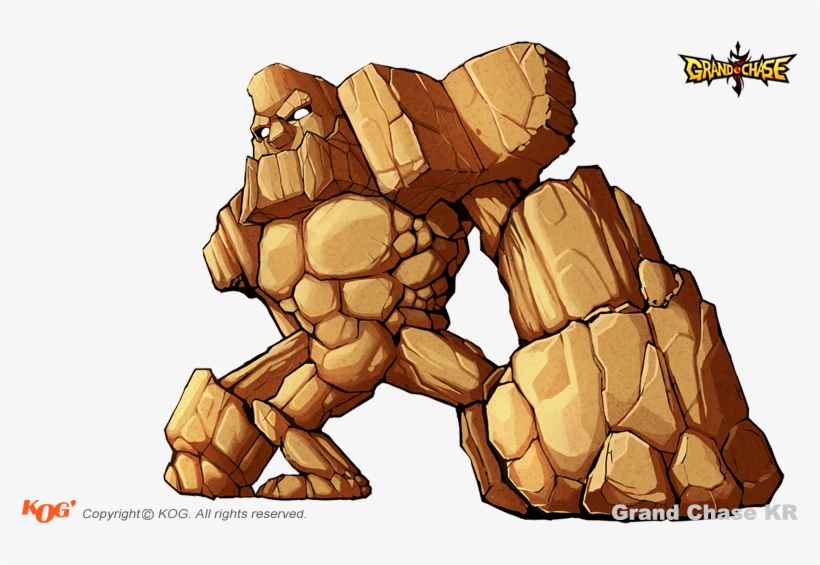 19 Giant Stone Golem - Stone Golem Png, transparent png