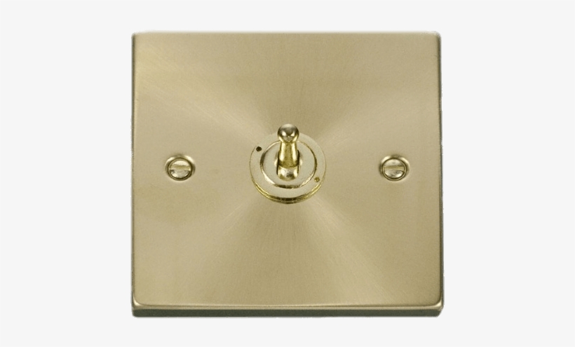 Tools And Parts - Click Deco Plus Polished Brass 10ax 1 Gang 2 Way Toggle, transparent png