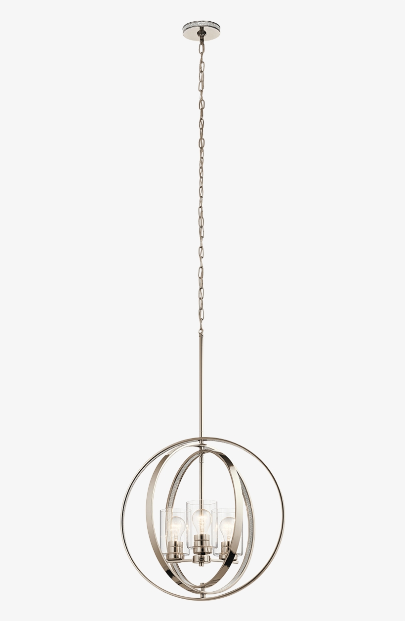 Loading Zoom - Kichler Pendant Light 34835 Angelica 20-in Polished, transparent png