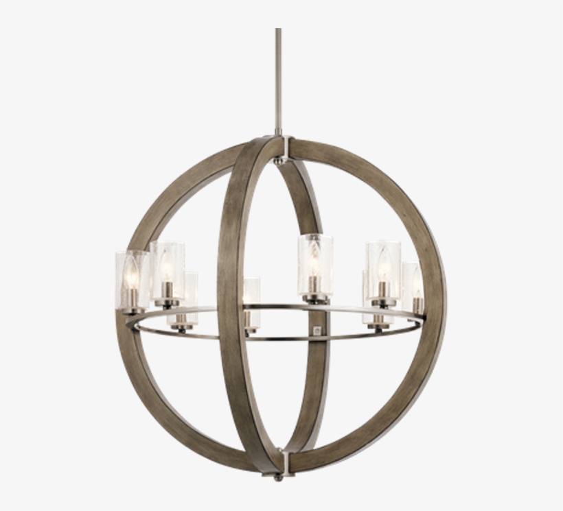 Grand Bank Orb Chandelier - Orb Chandelier Wood Iron, transparent png