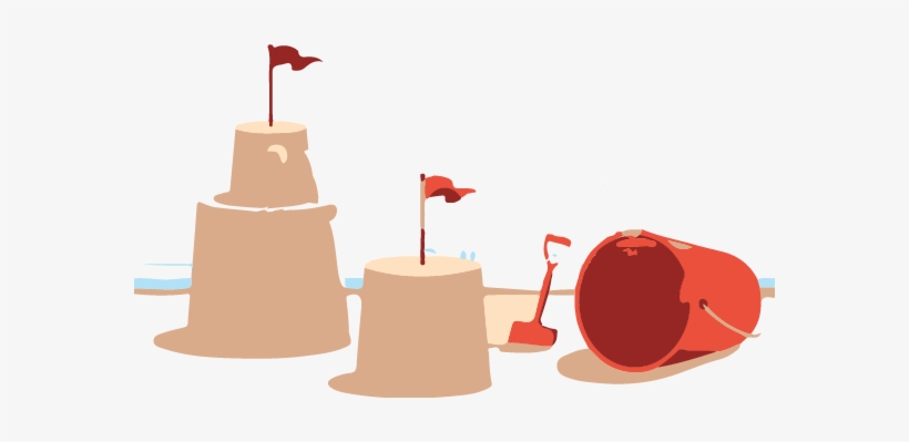Sandcastle, transparent png