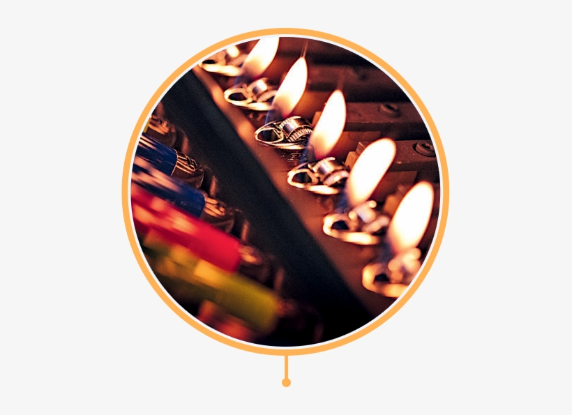 Several Lit Up Lighters - Lighter, transparent png