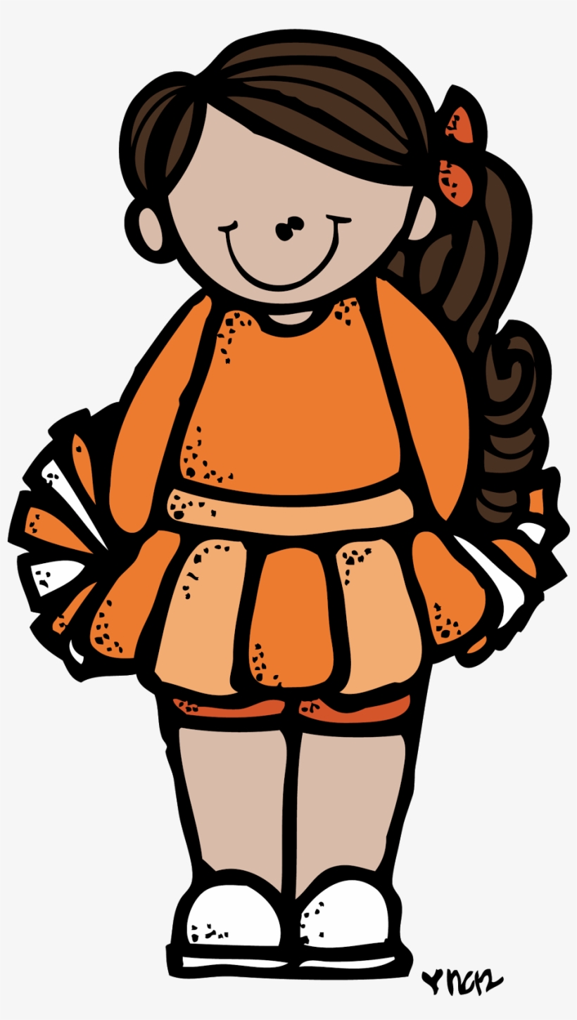 Cheerleader 1 Melonheadz Colored - Melonheadz Clipart Sports, transparent png
