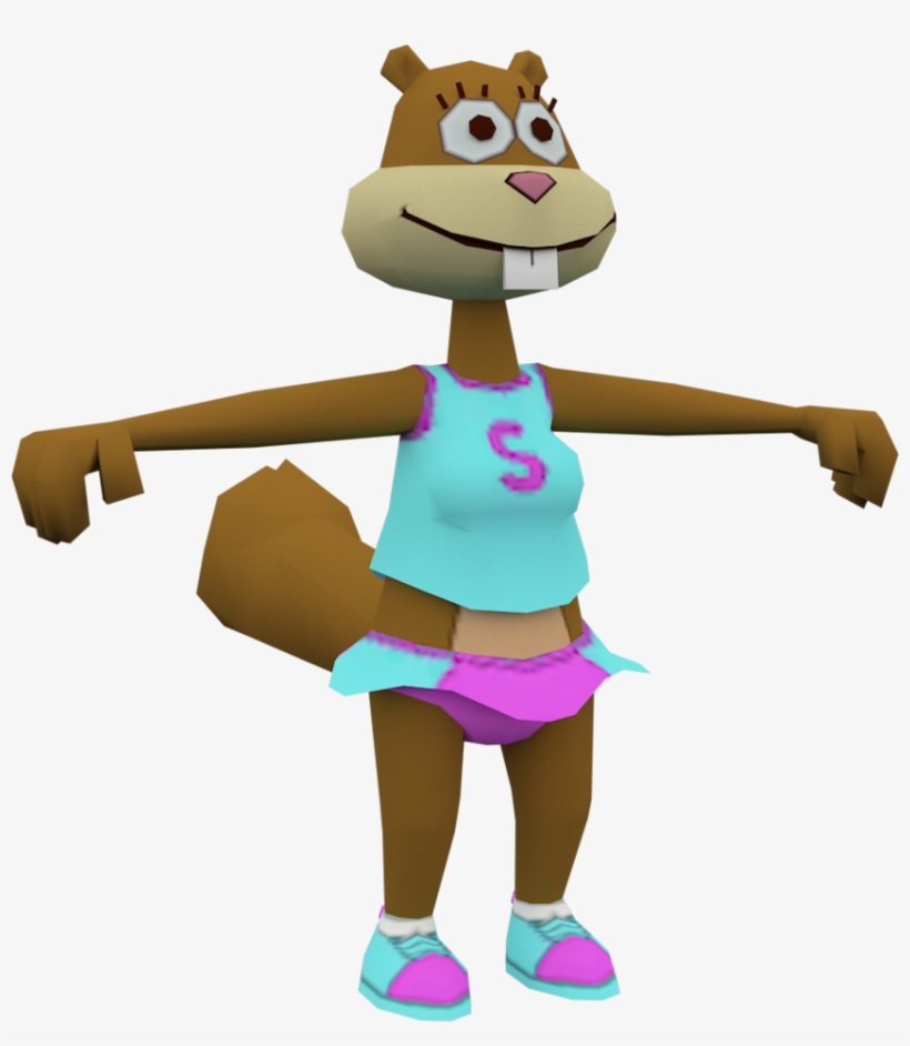 Sandy In A Cheerleader Outfit - Nicktoons Battle For Volcano Island Cover, transparent png