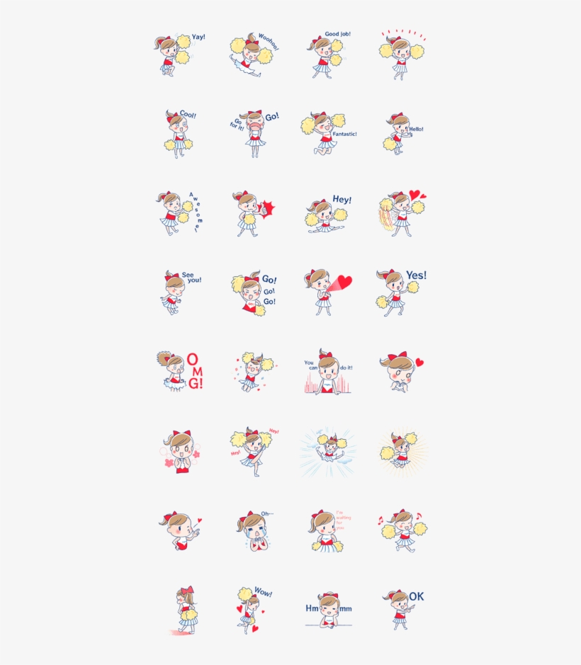 Cheer Leader - Cartoon, transparent png