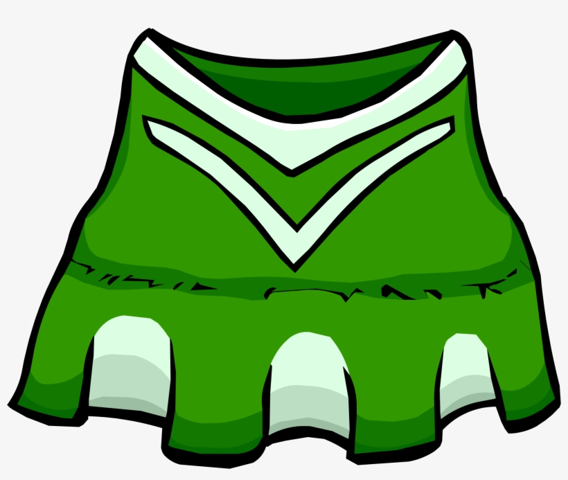 Green Cheerleader Clothing Icon Id 4116 - Club Penguin Cheerleader, transparent png
