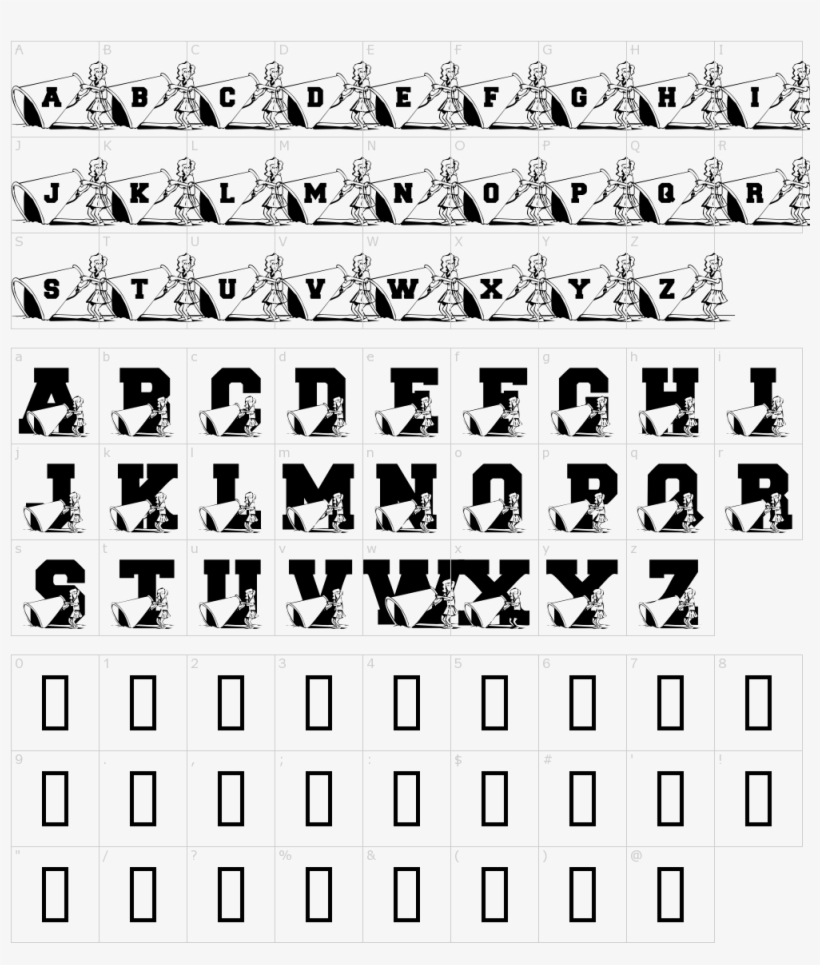 Cheerleading Letter Poses