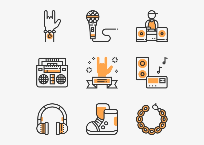 Hip Hop - Data Visualization Line Icon, transparent png